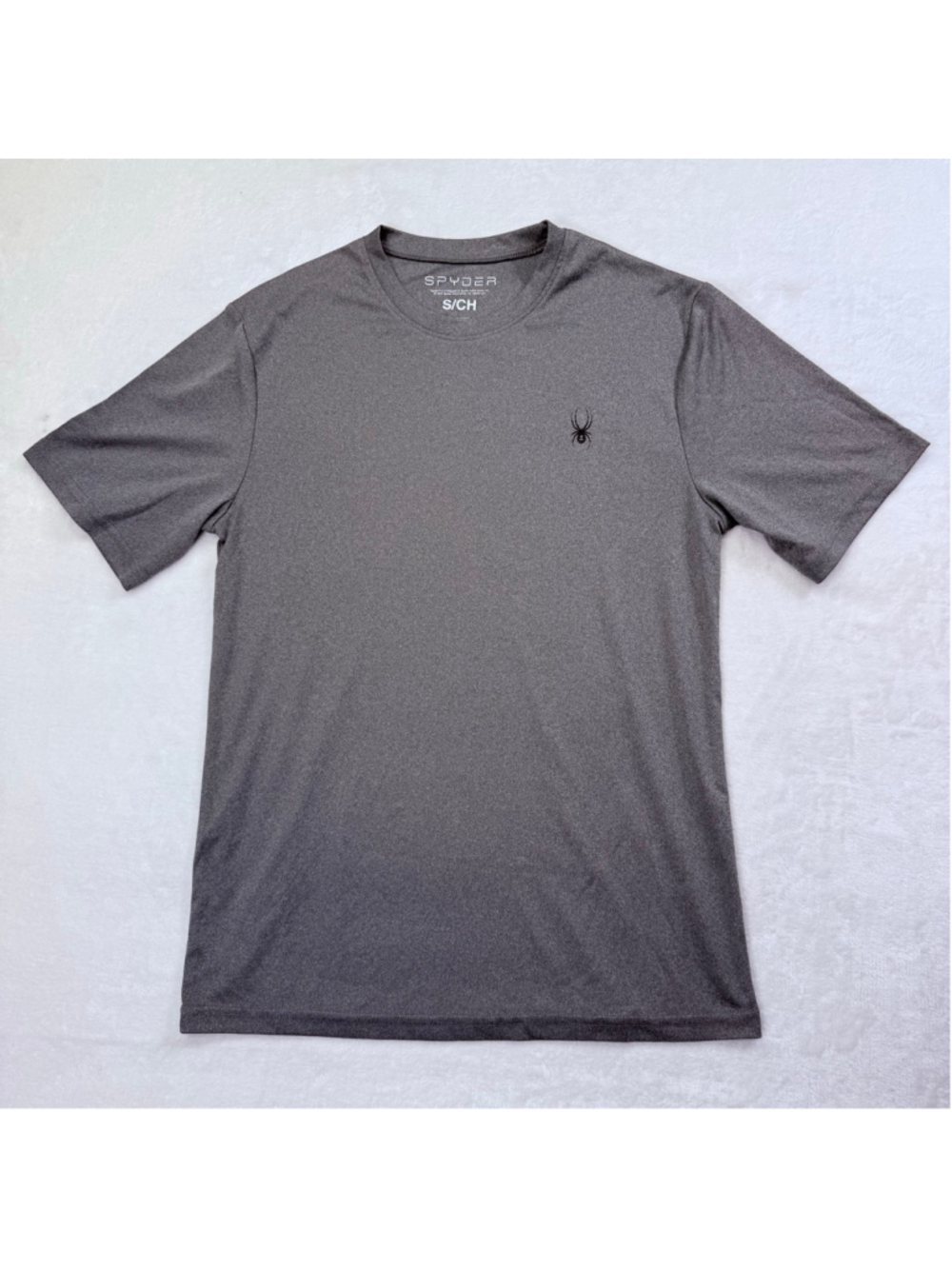 Men's Spyder Activewear Gray Short Sleeve Tee Small